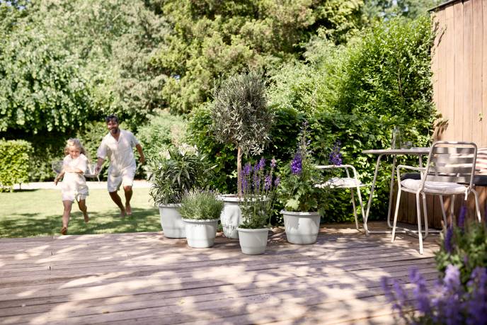 amiga rund 25cm seidenweiß